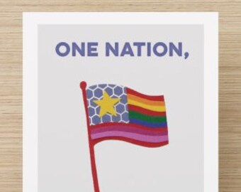 Set of 6 UNDIVIDED Postcards - LGBTQ