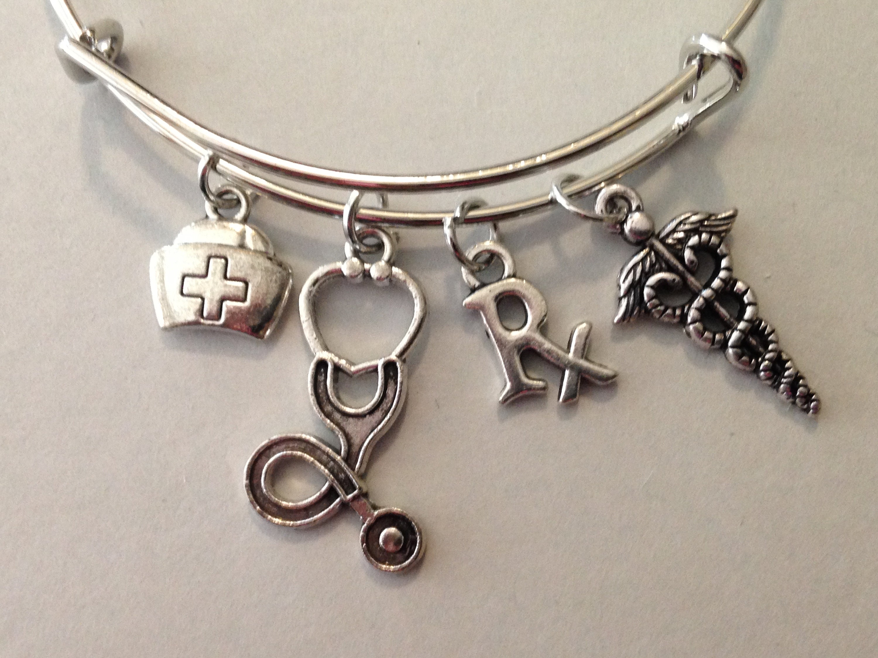 Nurse Bracelet GIFT BOX Stethoscope RX Doctor Hospital Etsy