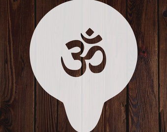 Ohm Craft Stencil Aum Om Symbol Spiritual Yoga Meditation Art For Home Decorating Glass Fabric Furniture Wall Tile Buddhist Hindu Mylar UK