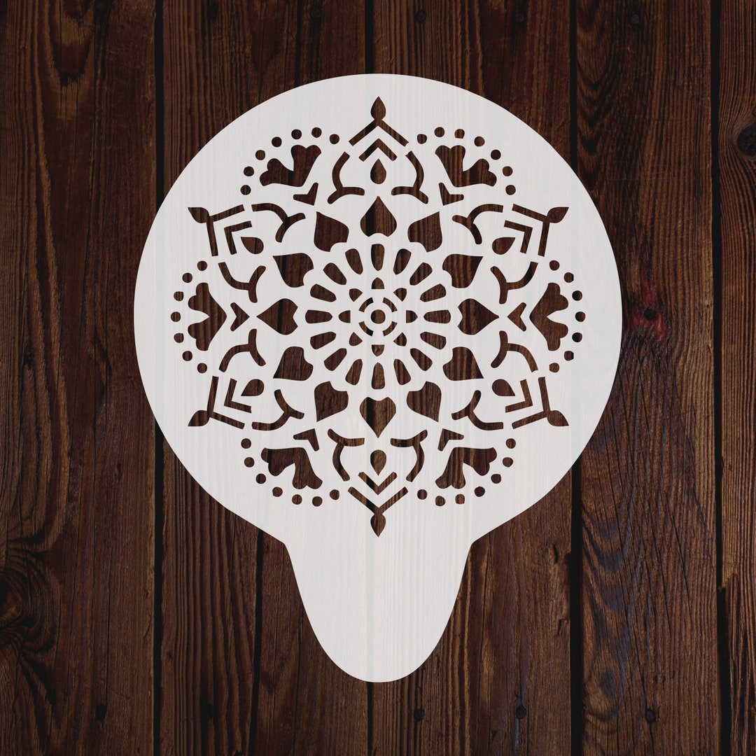 Mandala Craft Stencil Elegant Pattern Crafting Template for Painting ...