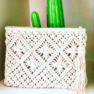 Pretty macrame pouch