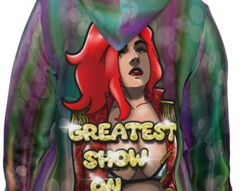 Sudadera deportiva con capucha Greatest Show (AOP)