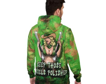 Sudadera deportiva con capucha para pulidora de barriles (AOP)