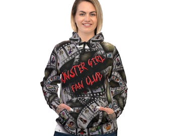 Sudadera deportiva con capucha del club de fans de Monstergirl (AOP)