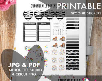 EDS Warrior: Printable Planner Stickers