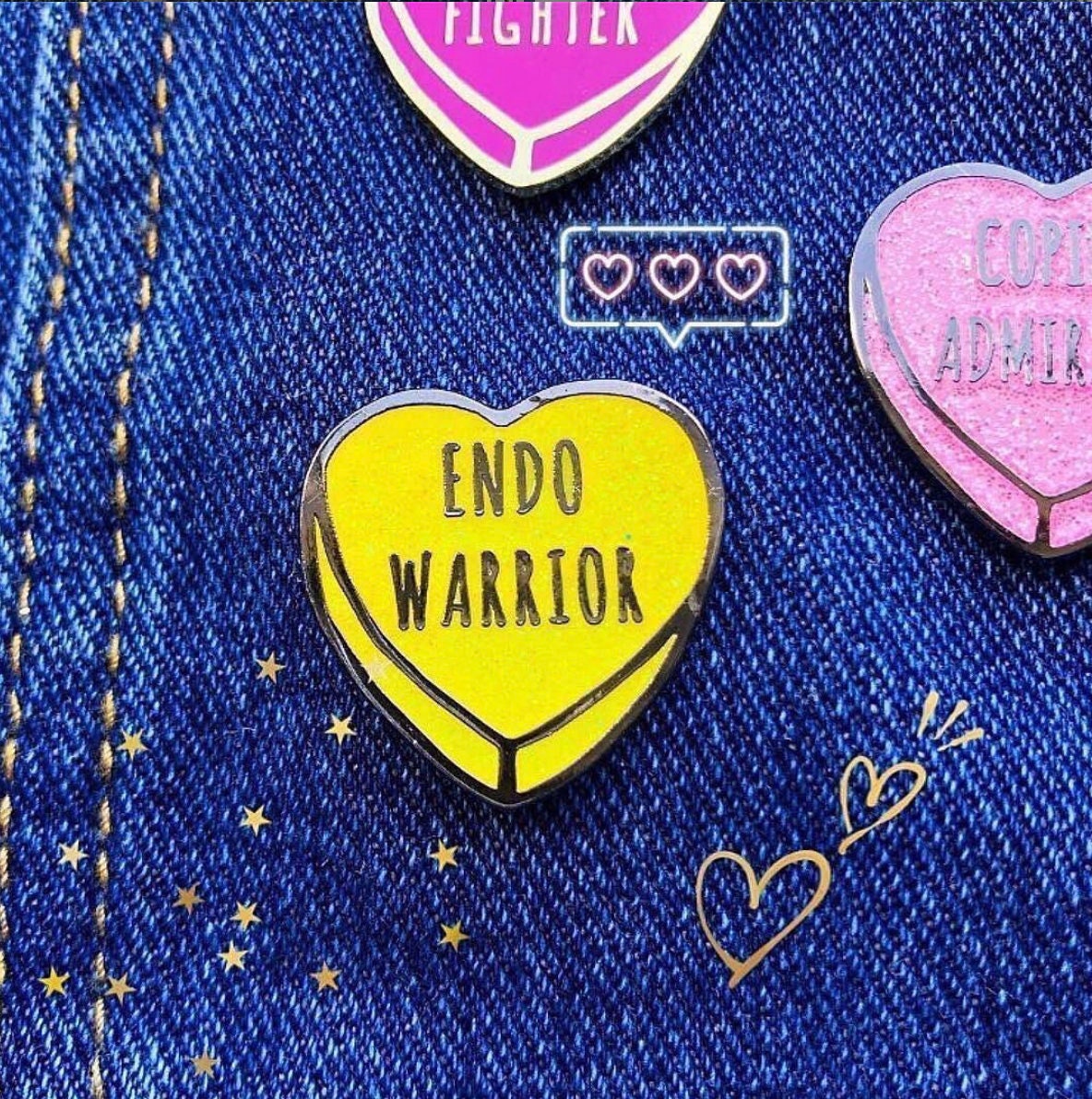 Endometriosis Awareness pin