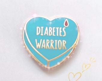 Diabetes Awareness enamel pin (blue)