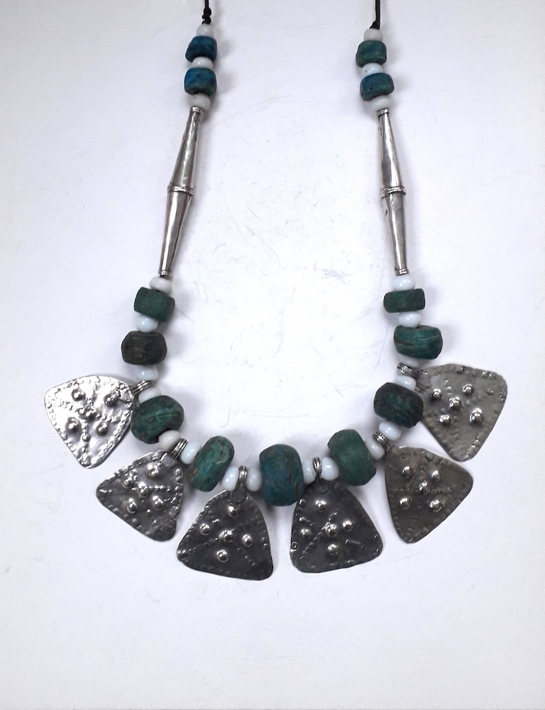 Stunning Necklace of Sudanese Silver Pendants With Hebron and - Etsy