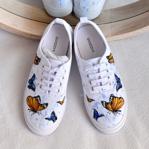 holographic butterfly shoes