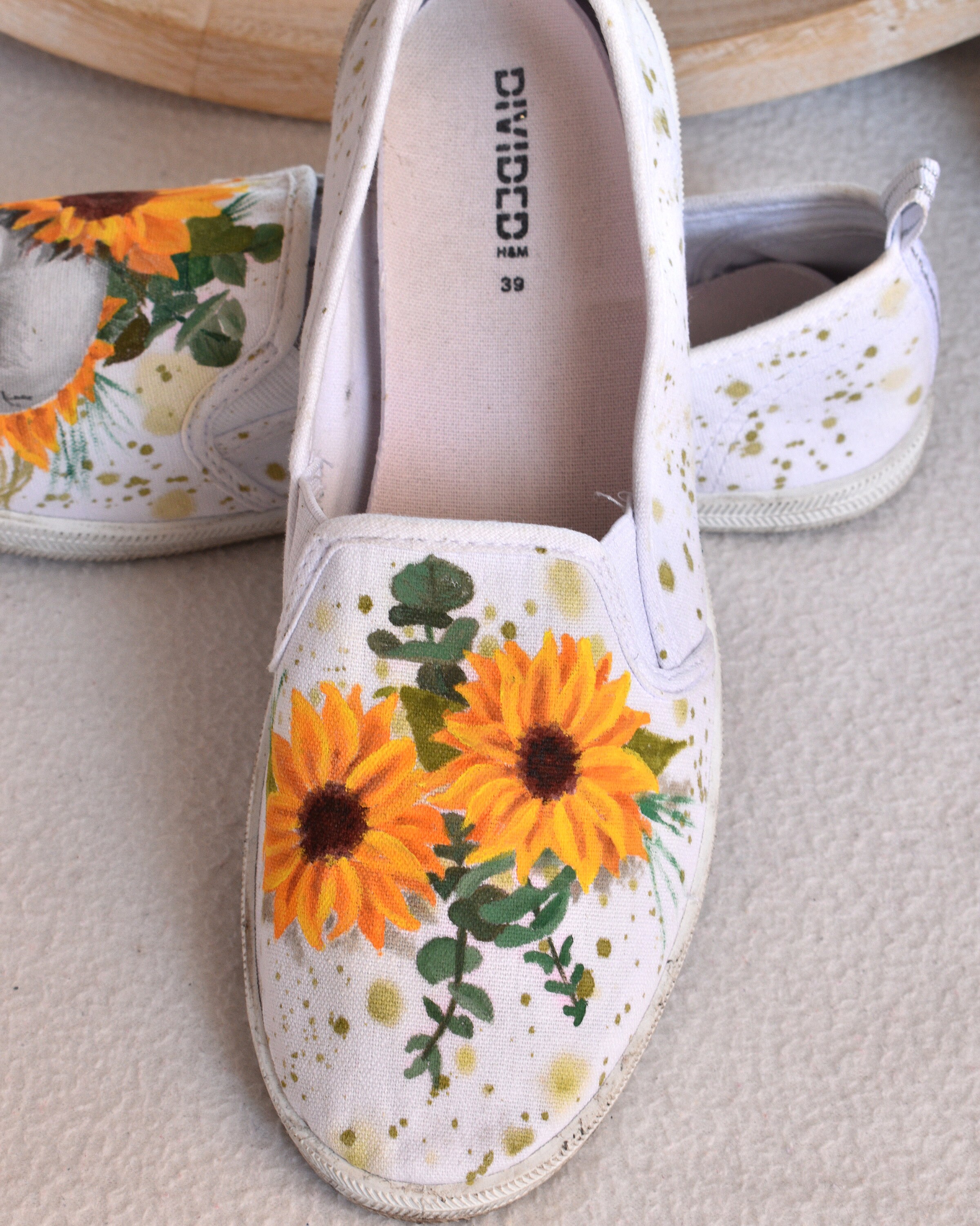 sunflower skull vans