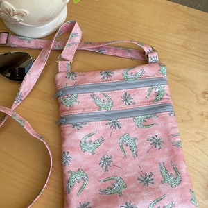 Sunshine State Crossbody bag. Fabric quilted purse.