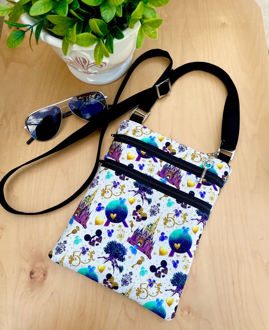 50 Anniversary Theme Park Crossbody Bag. Theme Park Etsy