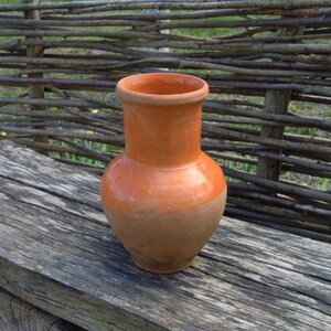 Clay jug, Antique Ukrainian pitcher