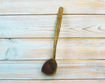 Ladle, Wooden ladle, Old wooden ladle, Ukrainian ladle