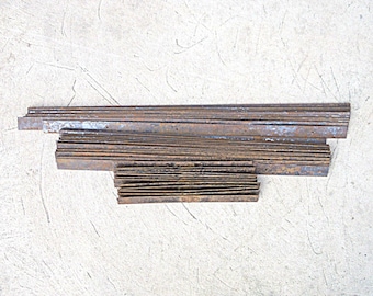Stripes of rusty sheet metal