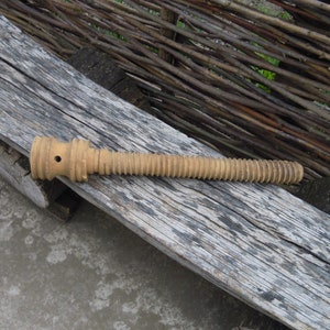 Large wooden screw, Antique wooden detail
