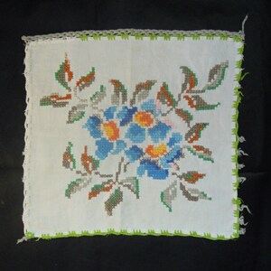 Embroidered picture, Hand embroidery, Floral embroidery, Small embroidery, Ukrainian embroidery, Old embroidery