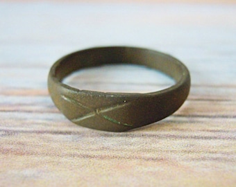 Antique ring, Medieval ring, Bronze ring, Finding