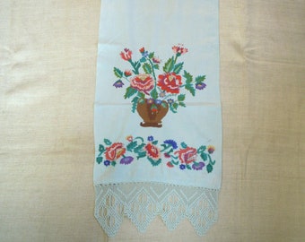 Embroidered towel, Hand embroidered, Vintage hand towel, Hand embroider towel, Ukrainian embroidery, Towel embroidery, Embroidered giftt