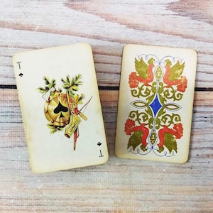 Mazzo di carte da gioco, 36, Mazzo di carte da gioco con scatola originale, Carte da gioco standard, Carte classiche, Carte retrò, Carte da gioco anni '70