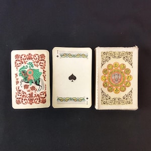 Mazzo di carte da gioco, 54, Mazzo di carte da gioco con scatola originale, Carte da gioco standard, Carte classiche, Carte retrò, Carte da gioco vintage