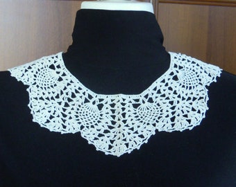Lace collar, Vintage handmade collar