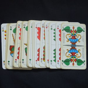 Carte da gioco da mazzo, 36
