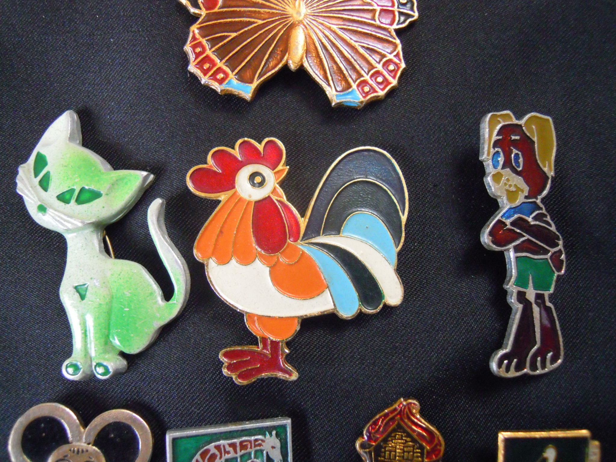 Badge Pins Metal Enamel Badge Pin Animals Set of 11 Pcs Etsy