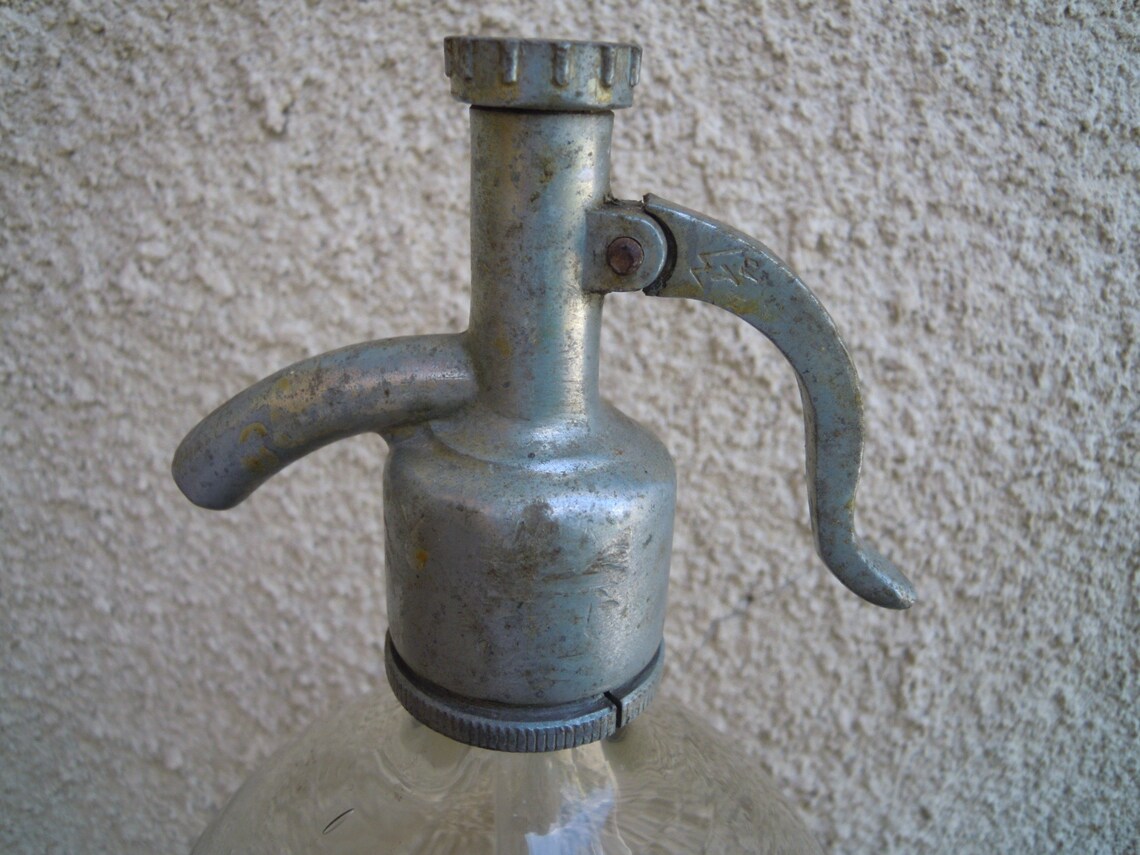 Siphon Seltzer Bottle Soda Siphon Siphon Bottle Antique Etsy
