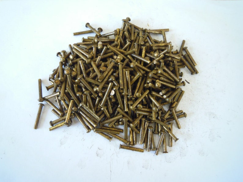 Brass Rivets Metal Rivets 3mm Etsy