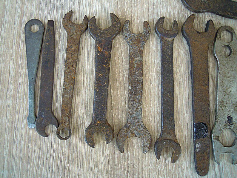 Wrenches Set of 16 old wrenches Etsy