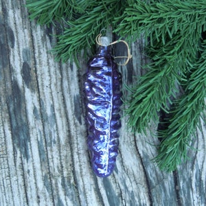 Christmas tree decor, Icicle, Vintage Christmas decoration, Glass Christmas ornament, XMAS decoration, Retro ornament, Vintage glass decor
