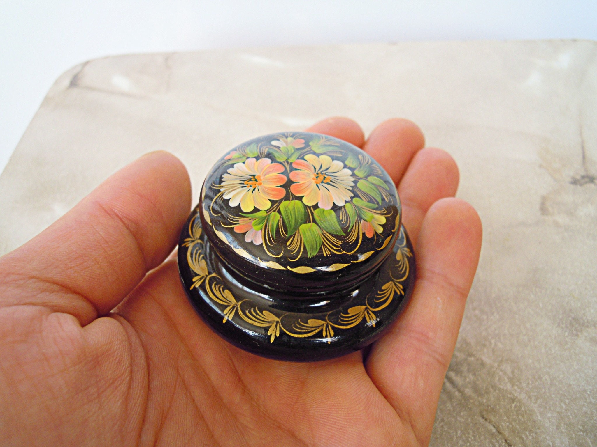 Wooden Salt Shaker Hand Painting Petrykivka Painting Etsy