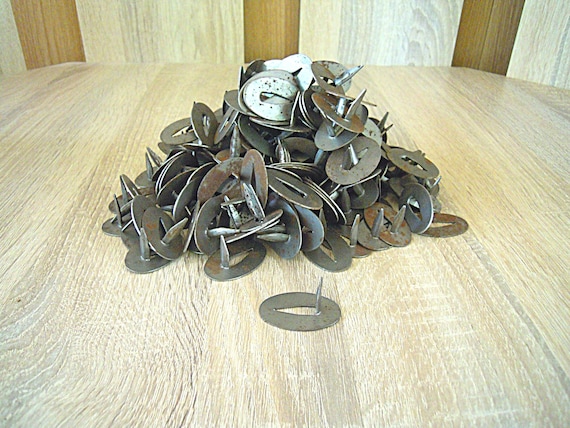 Metal large nail buttons, Wall nail buttons, Rust