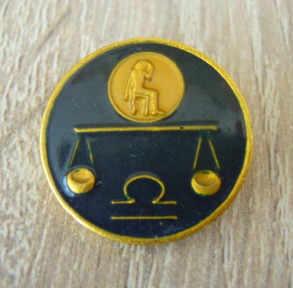 Zodiac pin, Libra, Pin badge, Zodiac pin badge, Z… - image 5