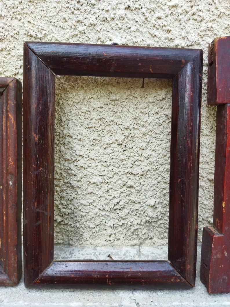 Wooden Photo Frames Old Wooden Photo Frames Antique Wooden Etsy