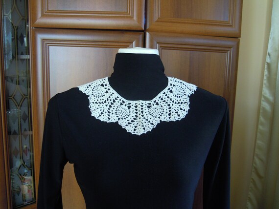 Lace collar, Vintage handmade collar