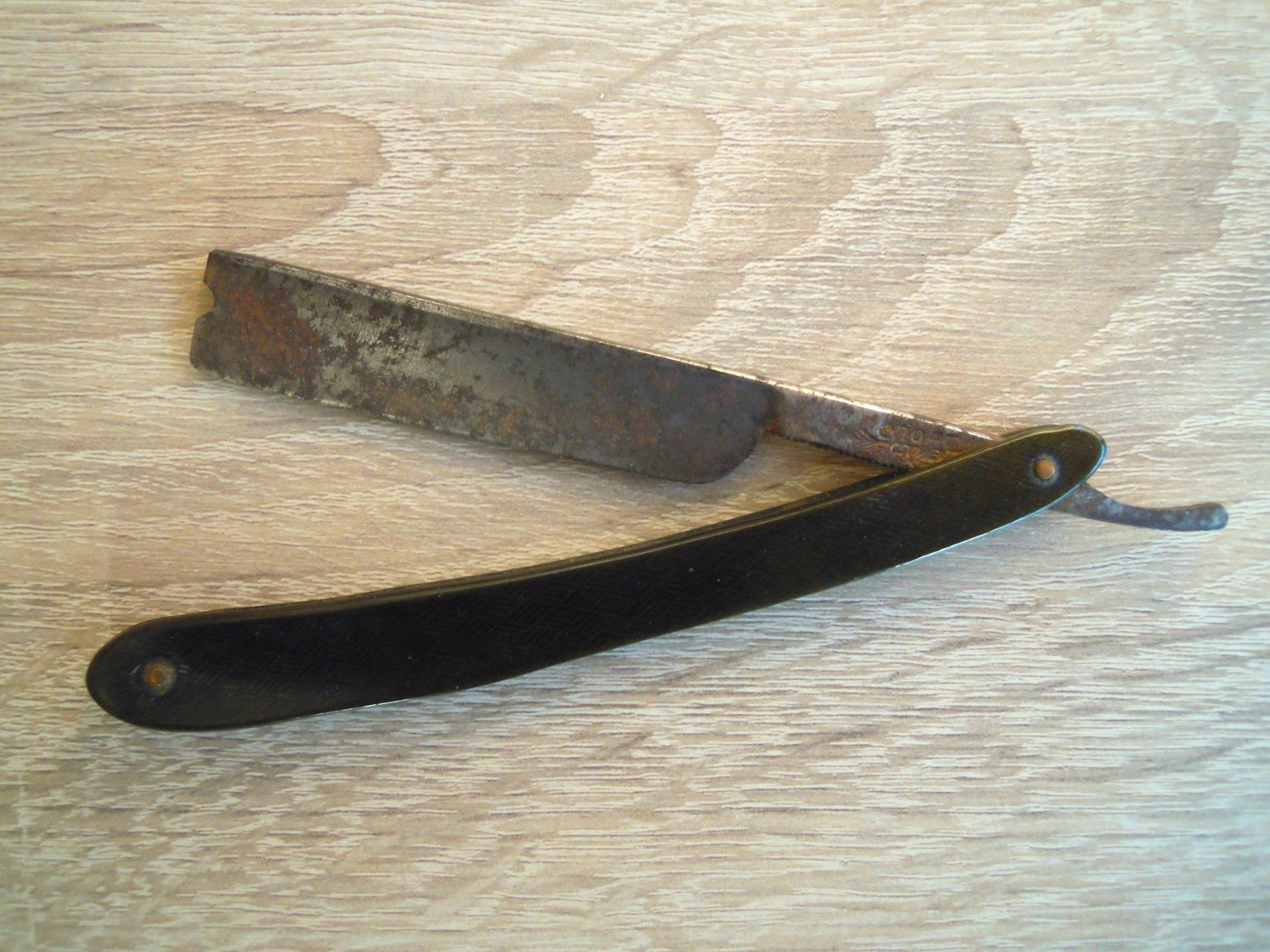 Straight razor Dangerous razor A razor is dangerous Brown Etsy
