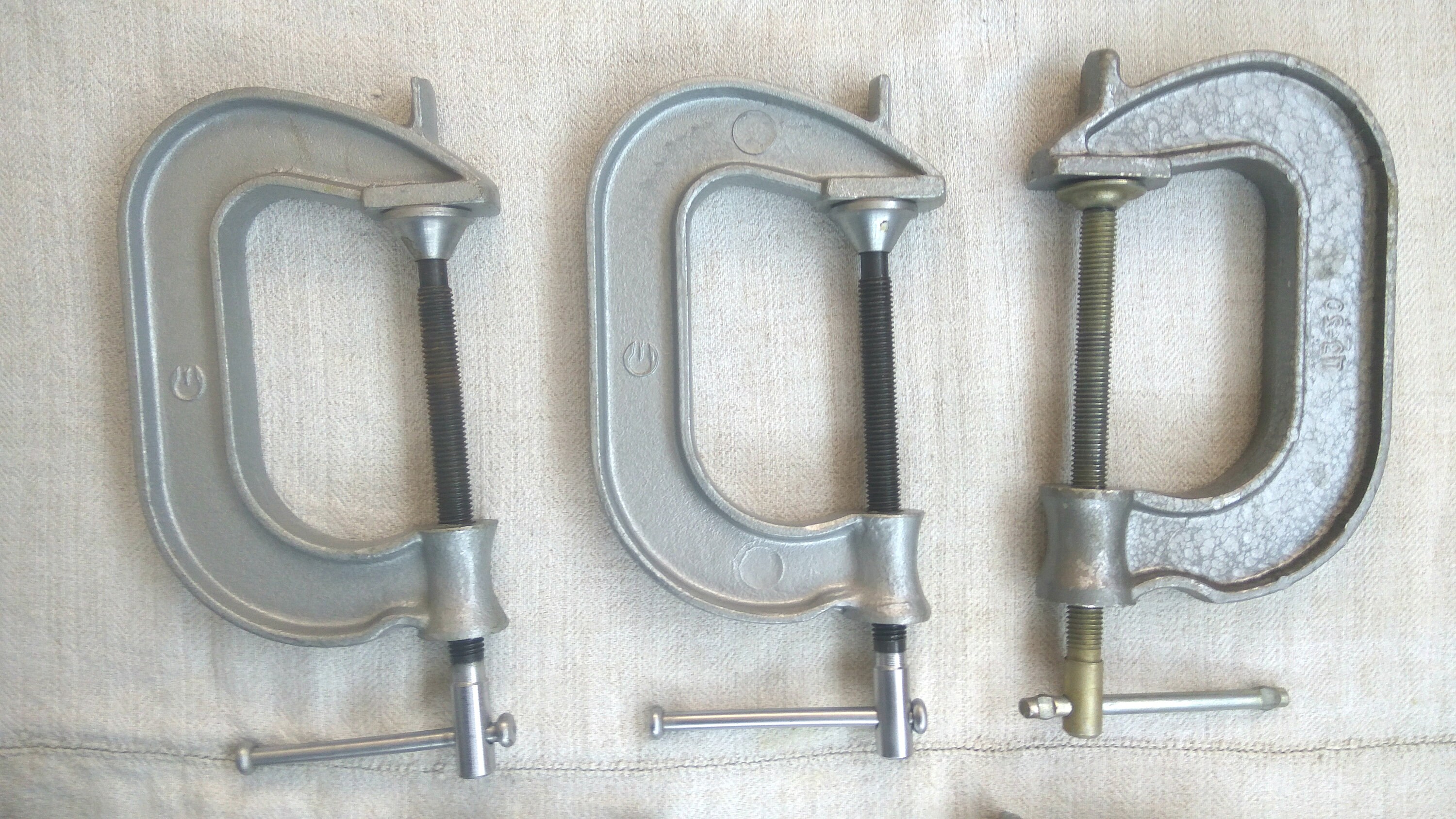 Metal Clamps Set of 5 pcs Large clamps Blacksmith Tool Etsy