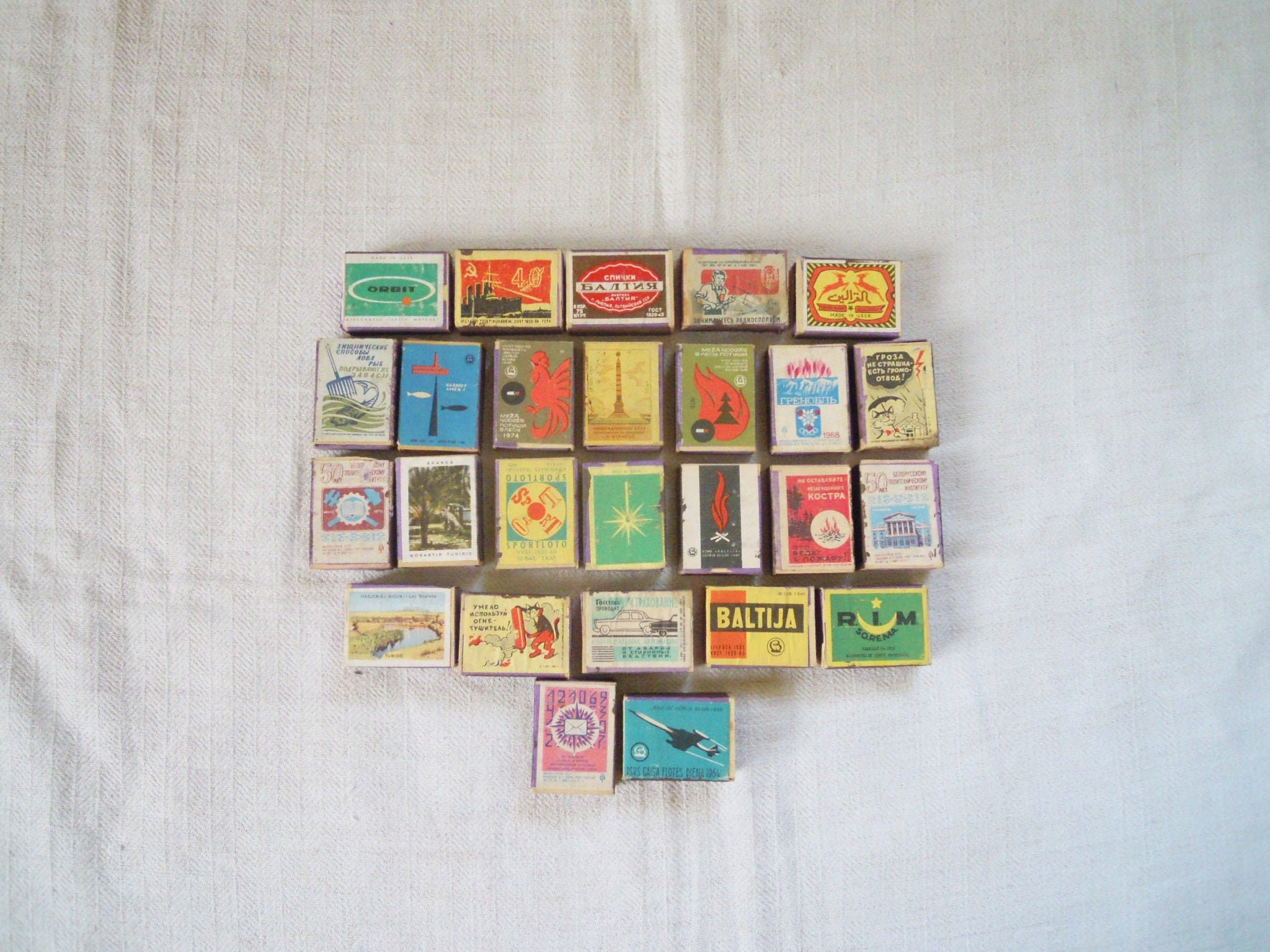 Matchboxes with original matches Wood matchbox Wooden Etsy