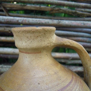 Clay jug, Antique clay jug, Ukrainian clay jug, Clay pitcher, Old clay vessel, Antique tableware, Old clay tableware, Ukrainian clay pitcher image 6