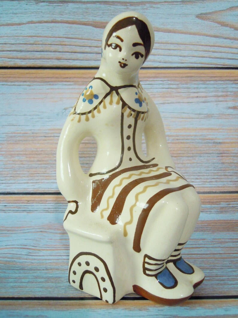 Ceramic Figurine Hutsulka Ukrainian Girl Ukrainian Etsy