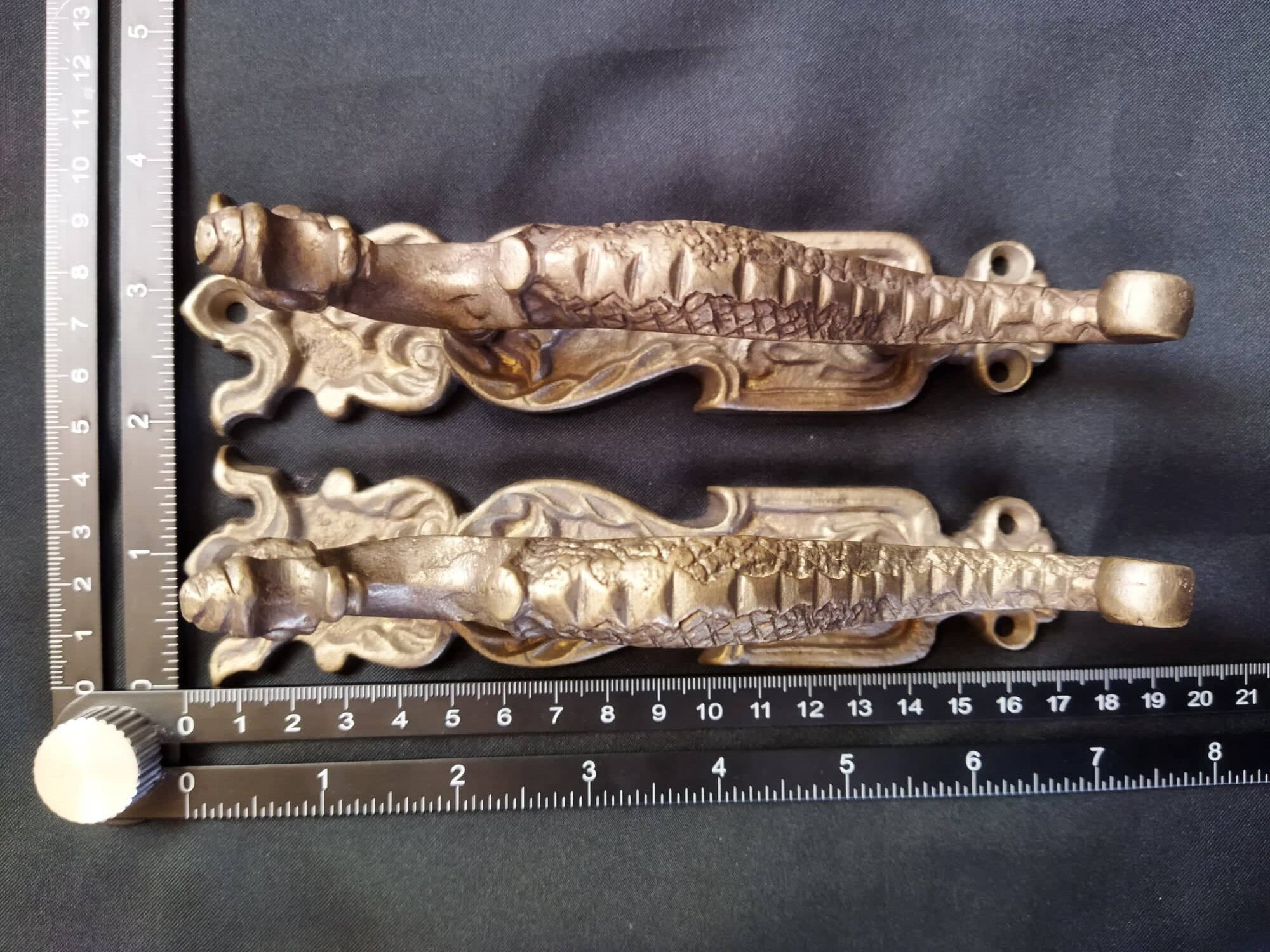 Door Handles Bronze Door Handles Dragon Pair Door Knobs Etsy