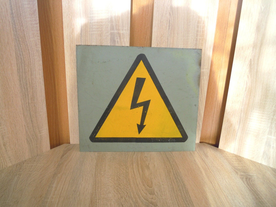 Metal Sign, Danger, Electric Current, High Voltage Sign Etsy