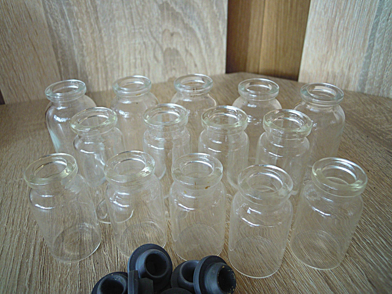 Small Medical Jars With Rubber Cover Pharmacy Jars Set of 14 Etsy