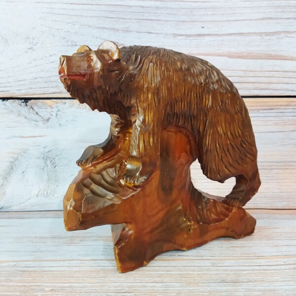 Hand Carved Bears Etsy