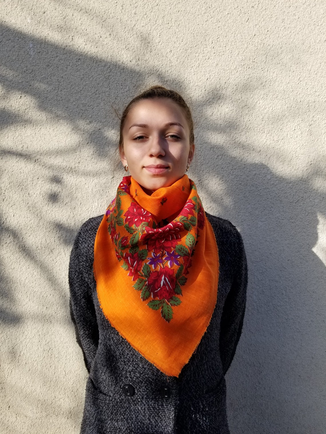 shawl orange