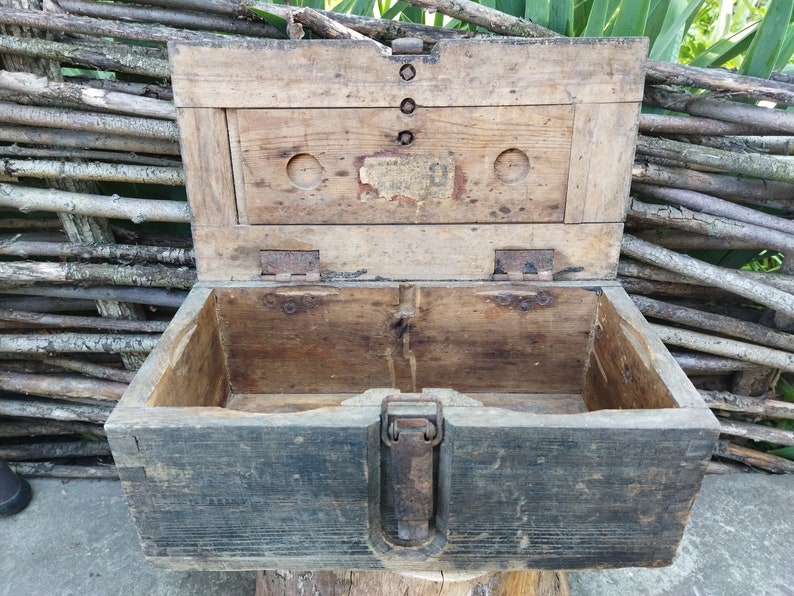 Military Box Antique Military Box Old Military Box Wooden Etsy