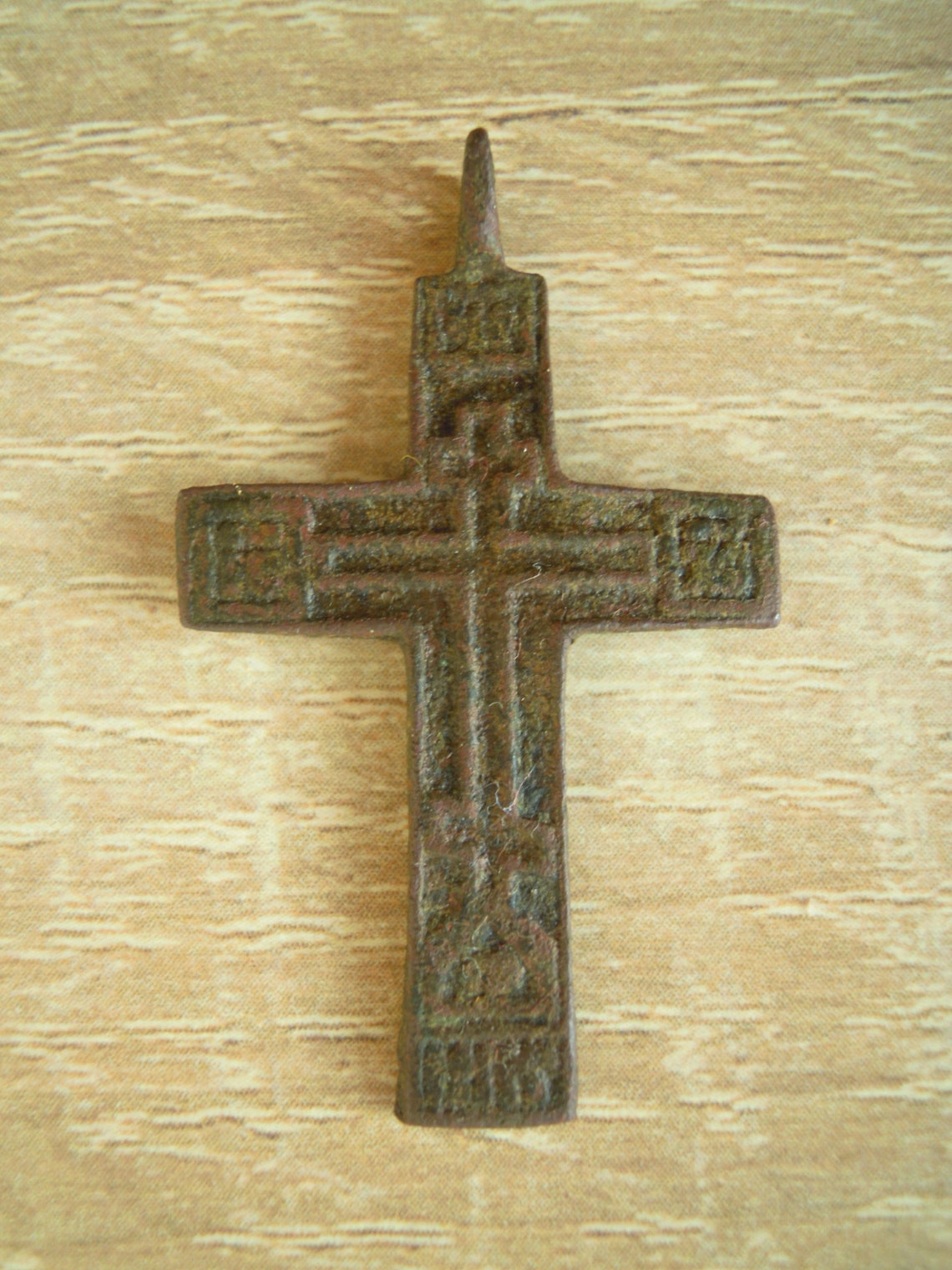 Ancient bronze cross Antique cross Bronze cross Pendant Etsy