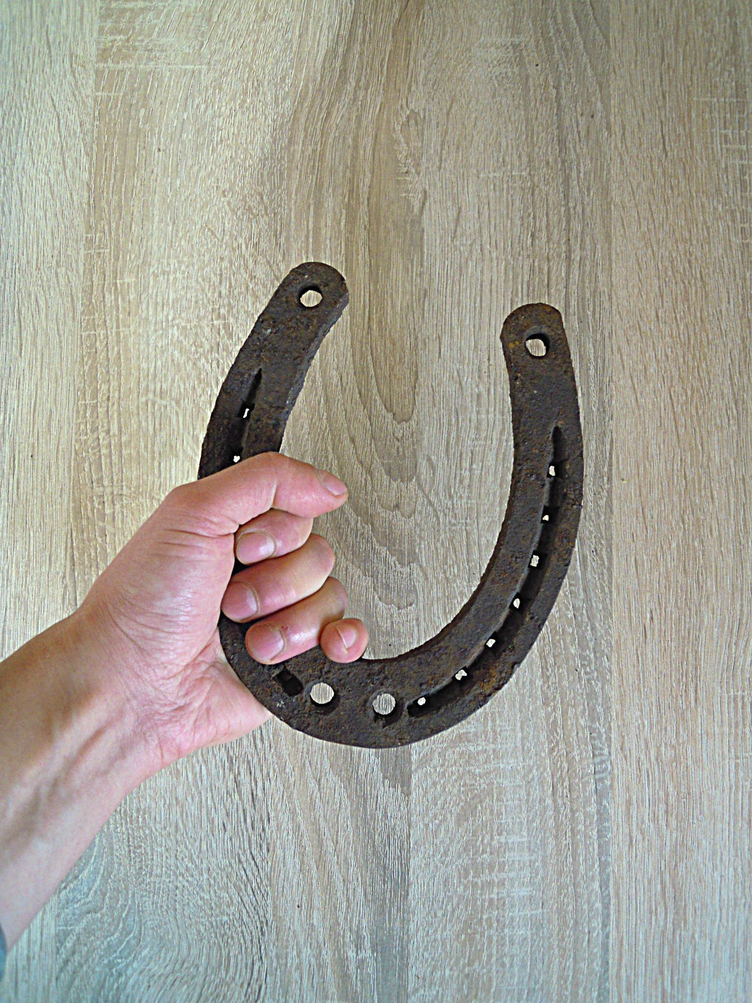 Large horseshoe Antique rust horseshoe Horseshoe for Etsy